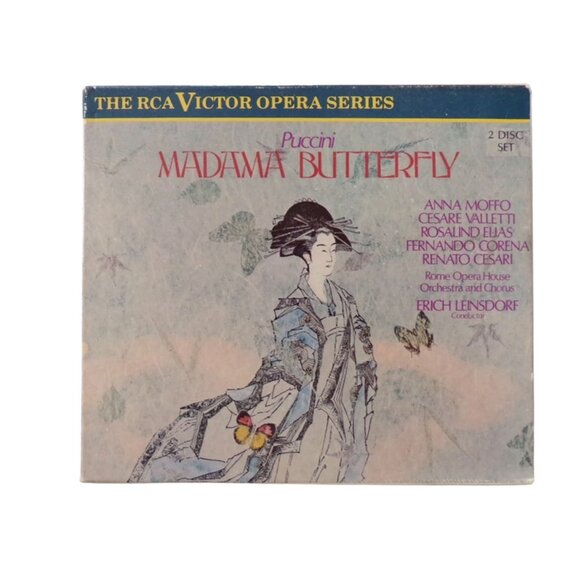 Puccini Madama Butterfly RCA Victor Opera Series 2 Disc Set Rome Opera House - Picture 1 of 5